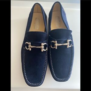 Men’s Ferragamo Parigi  loafers royal suede calf